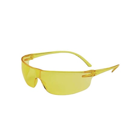 Honeywell Safety Glasses Amber Lens, Frameless, Wraparound SVP204